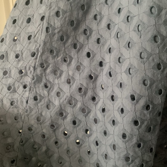 Blue/grey LOFT midi skirt - Picture 2 of 4